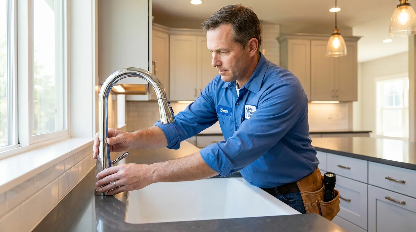 Kitchen faucet installation by Johns Plumbing LLC in Galena Park